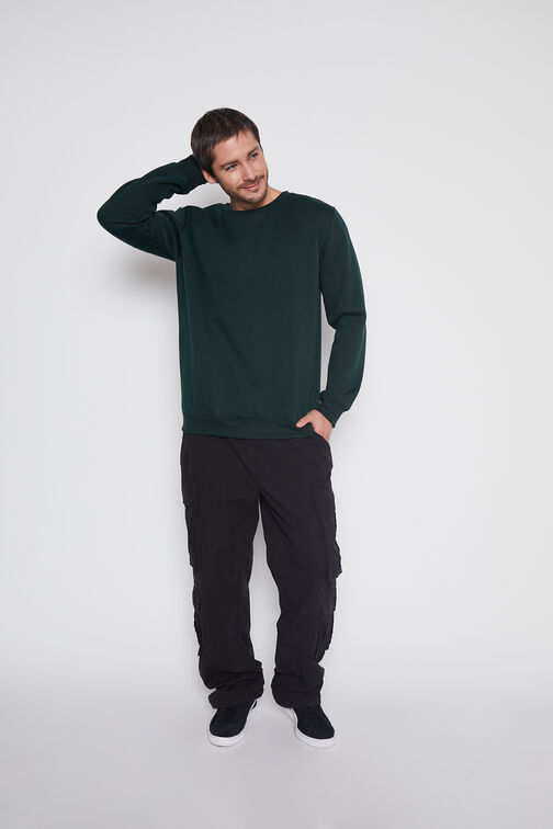 Poleron Hombre Verde Basic Family Shop